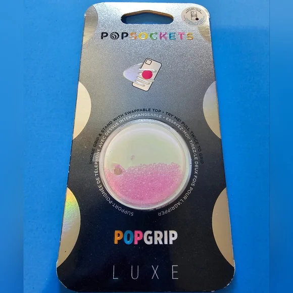 Popsocket Tidepool Iridescent Bubbles Pink (LIQUID GLITTER)